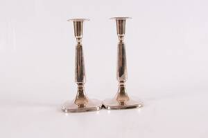 LJUSSTAKAR, 1 par, silver, Tore Eldh, Göteborg, 1964.