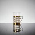 Irish coffeeglas, teglashållare