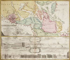 Karta över Stockholm 1730