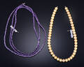 Ferskvands perlekæde og ametystperlekæde med dupsko2