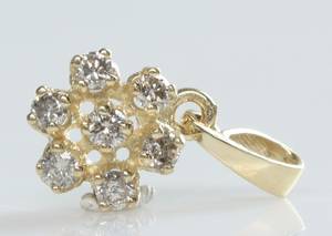Brillantvedhæng, ca. 0.42 ct.