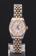 Rolex Oyster Perpetual Datejust damearmbåndsur med diamanter Denne vare er sat til omsalg under nyt varenummer 4335961
