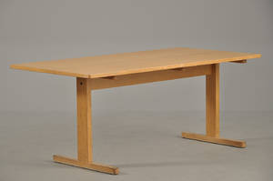 Børge Mogensen 1914-1972 Shakerbord af egetræ, 175 cm.