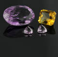Uindfattet ædelstene ca. 15,33 ct.