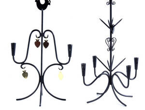KANDELABRAR, 2 st, metall.