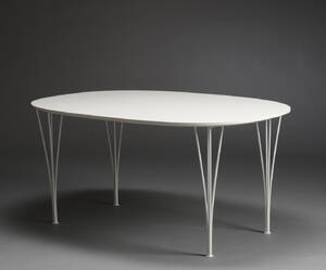 Piet Hein  Bruno Mathsson. Super Elipsebord. Restaureret