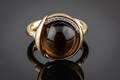 Ole Lynggaard. Lotus ring af guld 18 kt. med røgkvarts. Str. 3. Denne vare er sat til omsalg under nyt varenummer 4346647