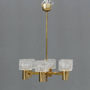 Lysekrone af messing 1960erne Denne vare er sat til omsalg under nyt varenummer 4149862