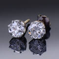 Et par brillant øreringe, ca 1.60 ct