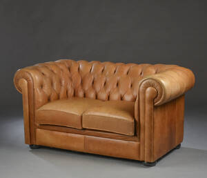 To-pers. Chesterfield sofa