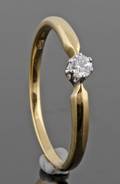 18Kt Diamond ring approx. 0.10ct