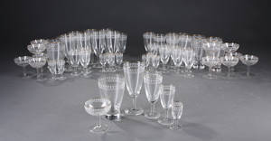Valby glas, Glasbesætning med guldkant. 56