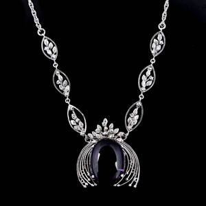 Halsband silver ametist