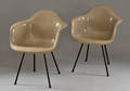 Charles and Ray Eames , 2 st Molded Plastic Armchairs