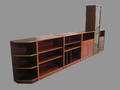 Reolsystem af mahogny 6