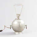 Art deco bordslampa i tenn