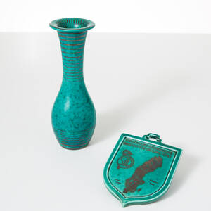 Wilhelm Kåge vas och plakett