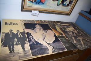 Parti affischer ca 3 st, bl a Beatles, M Monroe, 50x35 cm