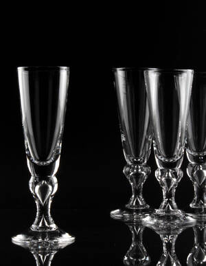 Champagneglas, Antik, Reijmyre, 12 st