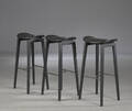 Rune Krøjgaard  Knut Bendik Humlevik for NORR11. Tre Barstole model NY11 New York Bar Chair ,sorlakeret eg 3 Denne vare er sat til omsalg under nyt varenummer 4979408