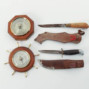 BAROMETER, 2 st samt KNIVAR, 2 st