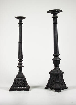 Golvljusttakar, ett par, svarta 2