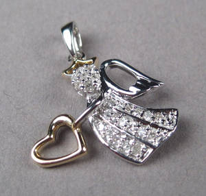 Diamantvedhæng. Ca. 0.25 ct