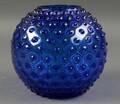 Vase af blåt glas