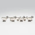 PUNSCHMUGGAR, 9 st, silver, total vikt tillsammans 469 gram.