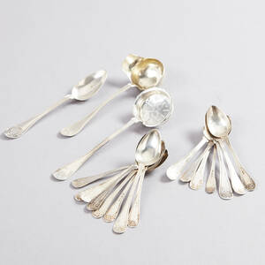 Besticksdelar 1800-tal silver