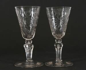 Vinglas ett par, 1800-tal