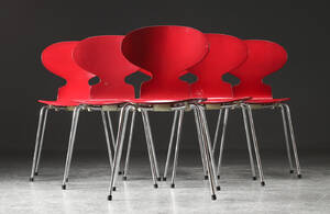 Arne Jacobsen. Seks Myrestole, model 3101 6 