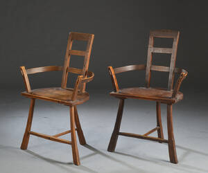 To kring stole af egetræ, 1900-tallet 2
