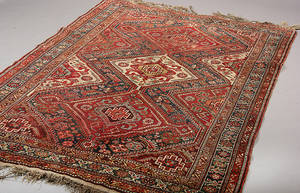 Semiantik Kashgai tæppe, Persien. Ca. 1950.