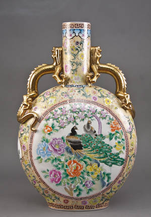 Kinesisk kolossal vase af porcelæn