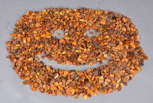 Samling ravklumper, ca. 2100 gram