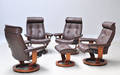 Stressless. Sæt på fire Hvilestole samt fodskammel 5