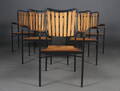 Daneline Havemøbler. Seks armstole, teak 6 