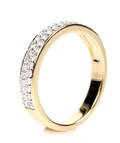 Brillantring, 14 kt guld, 0.42 ct