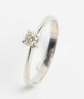 Solitairering med brillant på ca. 0.28 ct