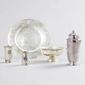 Fat ströare skål bägare silver