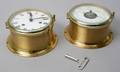 Skibsur samt barometer, messing 2