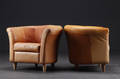 Moderne design. Par hvilestole, læder 2