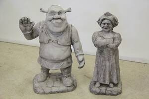 Trädgårdsbetongfiguriner Shrek