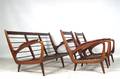 Organisches Lounge Sofa  und zwei Sessel der 1950er Jahre, Niederlande3