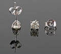 Earrings set with brilliant cut diamonds 0.90ct