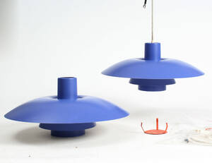 Poul Henningsen. PH 43 pendler, blå 2