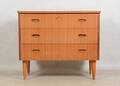 BYRÅ, 3-lådig, teak, 195060-tal.