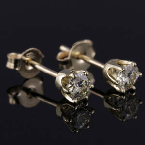 Par brillant ørestikker ca. 0.50 ct.