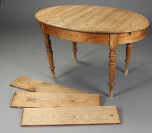 Spisebord, fyrretræ, 1800tallet